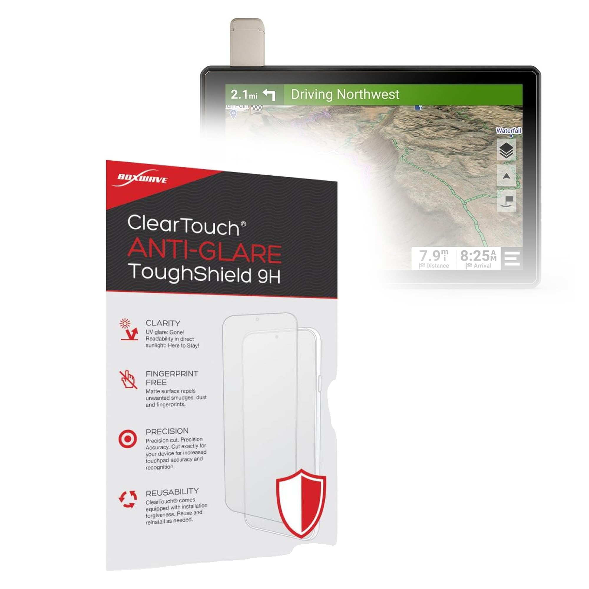 Amazon.com: BoxWave Screen Protector Compatible with Garmin Tread